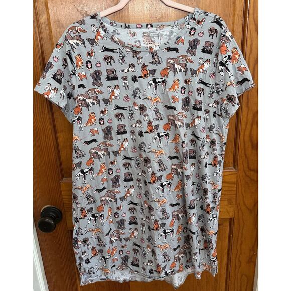 Vera Bradley Cotton Women's Dog Show Night Shirt - Medium - Picture 2 of 6